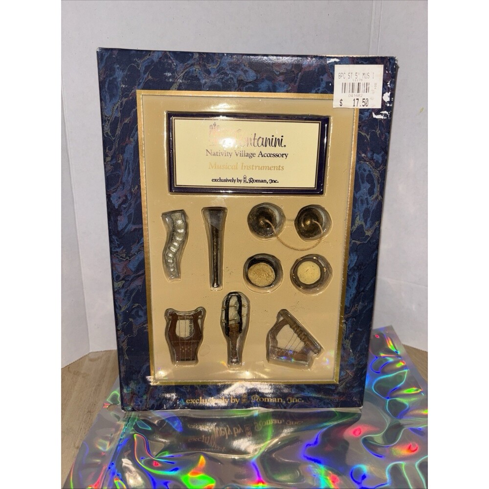 Vintage Roman Fontanini Nativity Village Accessory Musical Instruments 1999